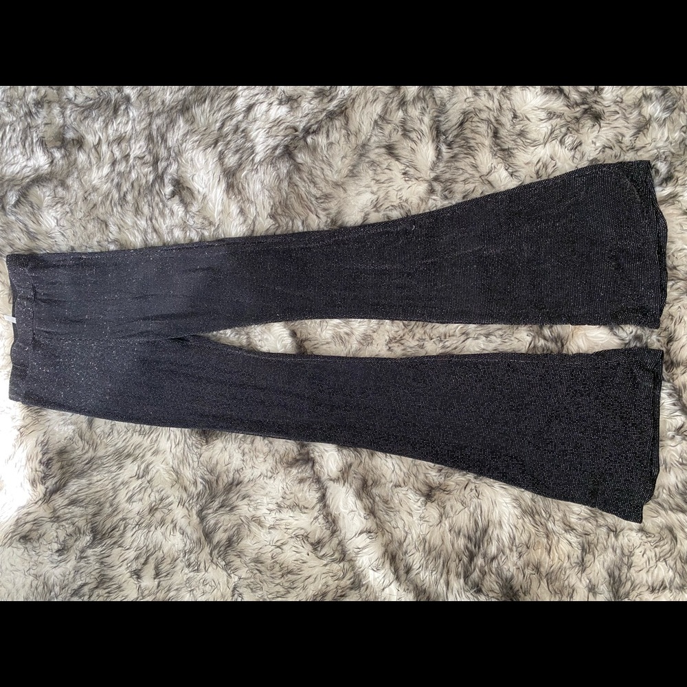 Black flare leggings